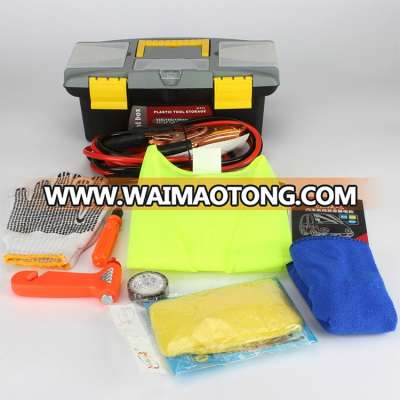 Portable Roadside Car Emergency Kit With Booster Cable